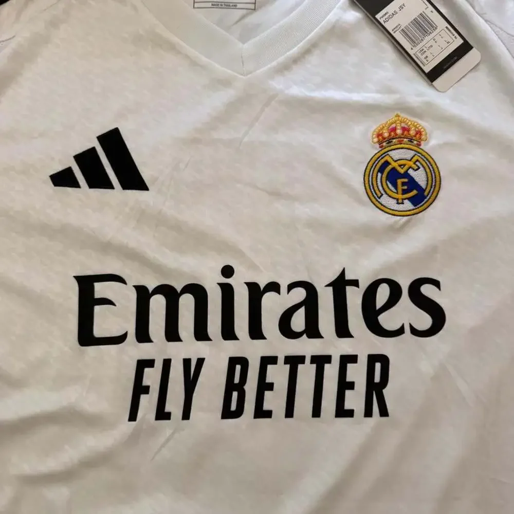 Adidas Real Madrid 2025/26 Home Jersey Mbappe 9 Size L New With Tags